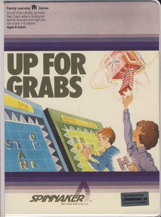 Up for Grabs box art for Commodore 64